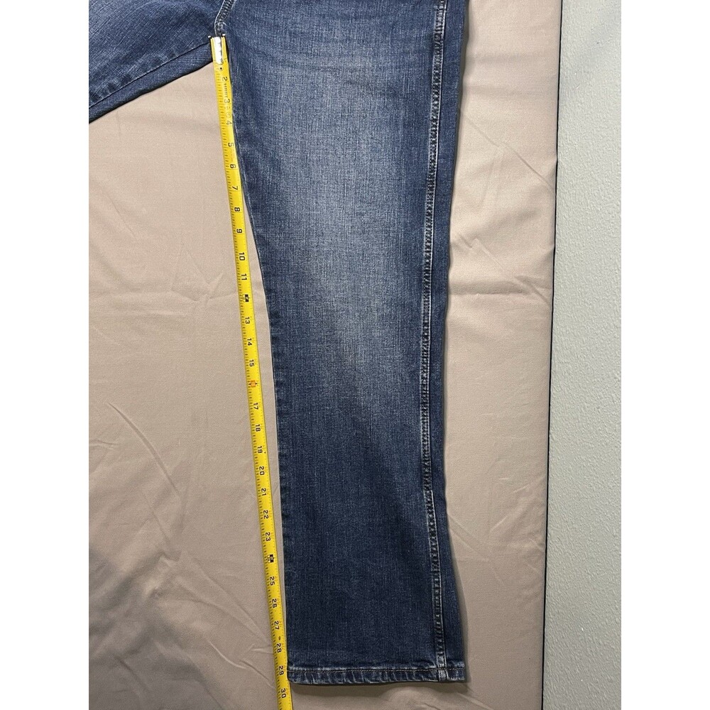 Wrangler Retro Jeans Mens 34x30 Slim Straight Western Cowboy Denim Whiskered - Picture 6 of 6